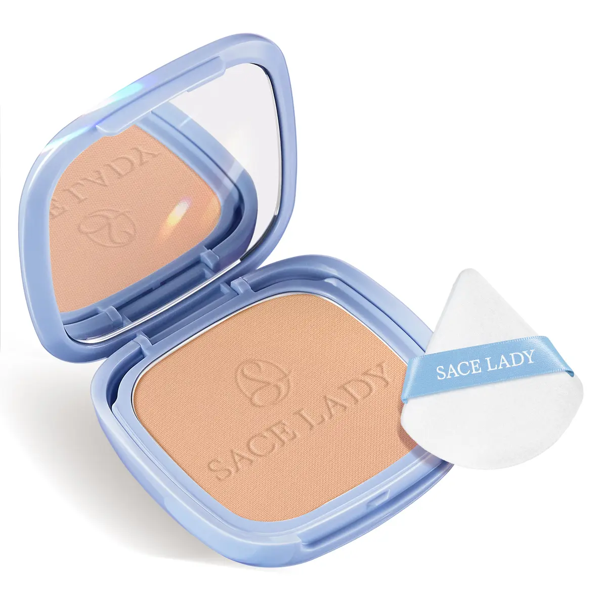 SACE LADY Pressed Powder, Waterproof Oil Control Setting Powder, Soft Matte Face Powder for Oily Skin, Long Lasting Makeup Finish
