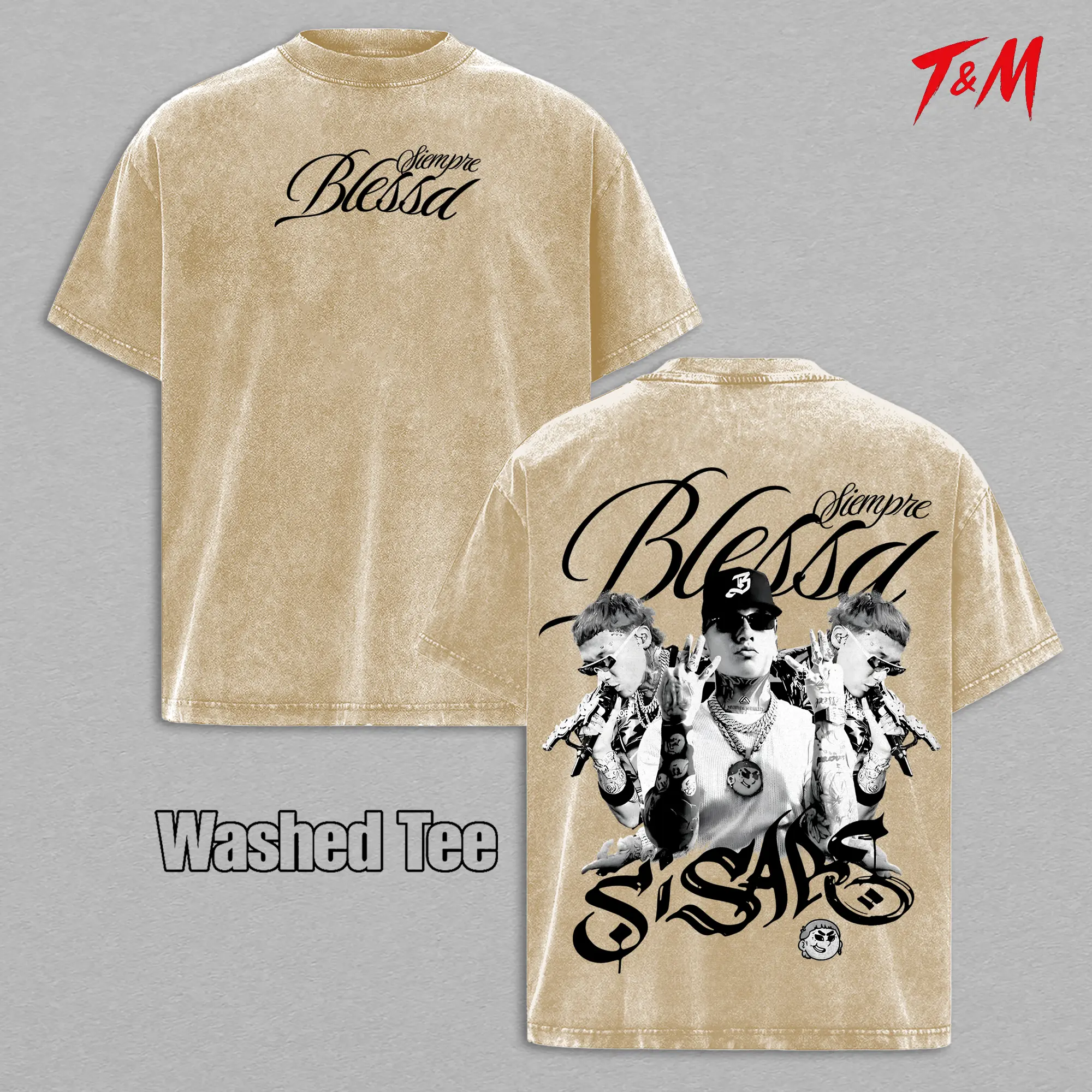 Washed Tee - Apricot