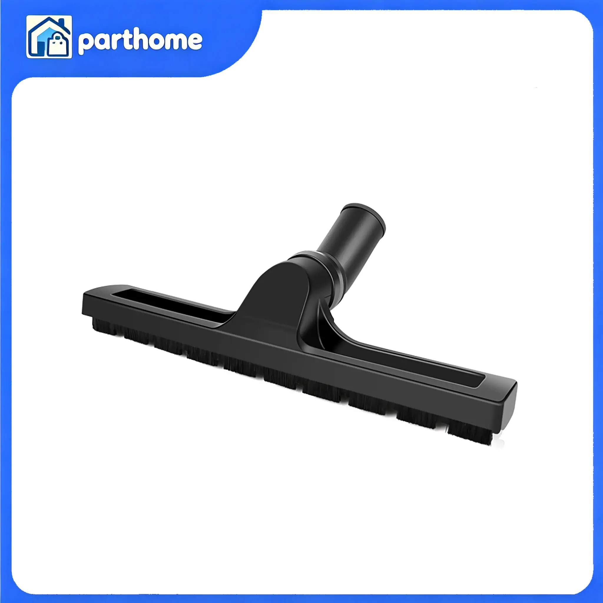 12 Inch 360° Swivel Vacuum Floor Brush Head 32mm Inner Diameter Rolling Wheel Cleaning Accessory For Household Canister Central Vacuum Equipment