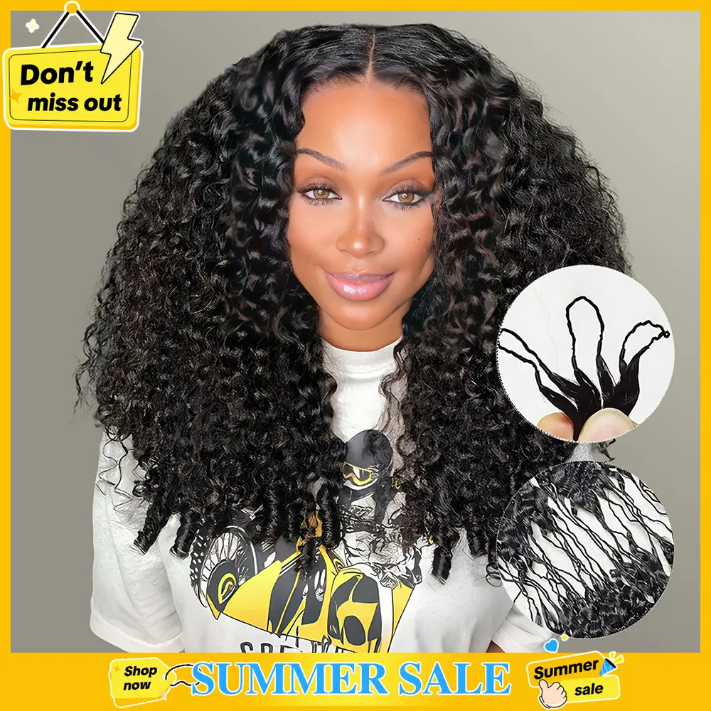 【Lowest Price】Tahikie Burmese Curly Crochet Human Hair For Miracle Knots Human Hair Feather Water Wave Curly Wave Crochet Human Hair For Miracle Knots Pre-Separated Recommended#RefreshedLook#SummerWins #DealsForYouDays #tiktokshopsummersale