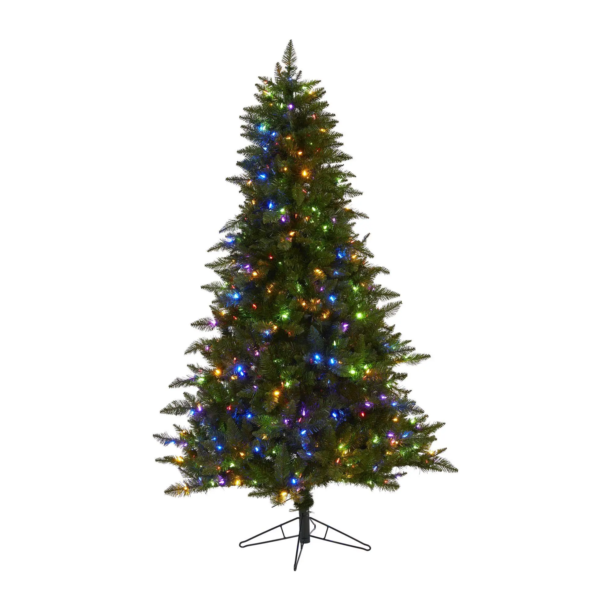 Nearly Natural 6.5 Ft .Tree w/450 Color Changing LED