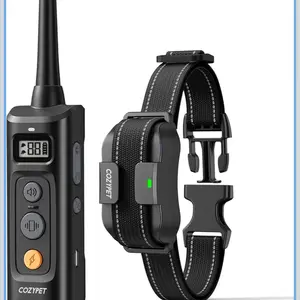 Dog Shock Collar with Remote Control - Rechargeable Dog Training Collar Electric Shock Collar for Dogs 60-100 lbs Waterproof with 3 Training Modes for Small Medium Large Dogs