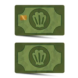 Green Credit Card Skin Sticker, 2 Counts/set Ultra-thin Waterproof Scratch Resistant Credit Card Skin Sticker, Personalized Bank Card Decorative Sticker, Graphic Decal, Sticker Packs