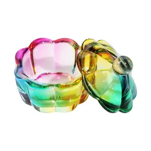 Nails Art Dappen Dish Heart Shaped Nails Art Crystal Bowl Nail Liquids Cup