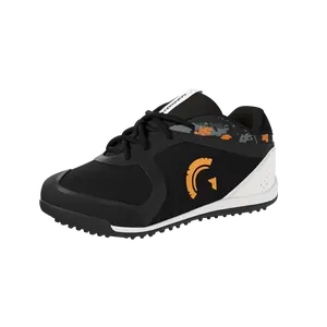Bolt Youth Low Top Turf Baseball and Softball Shoes (Black/Orange)