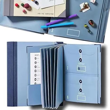 Expandable Accordion File Organizer Manila Pocket Document Folder for Passports, Birth Certificates & Important Papers, Office & Home Storage,Important Documents,Home Office,Multi Pocket
