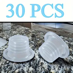 30 Silicone Washers Set, Leak-Proof Rubber Seals for Faucets, Angle Valves, Pipes, Essential Hardware Replacement Kit