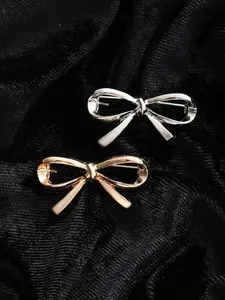 New Anti-Exposure Brooch, Simple Fashionable Collar Pin, Bow Clip for Cardigans and Sweaters, Versatile Chest Flower Accessory