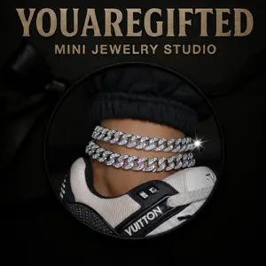 Gifted 2026 Double Layer Silver Cuban Link Anklet Iced Out Ankle Bracelet for Men & Women Hip Hop Bling Jewelry Streetwear Swag Style Sneaker Matching Y2K