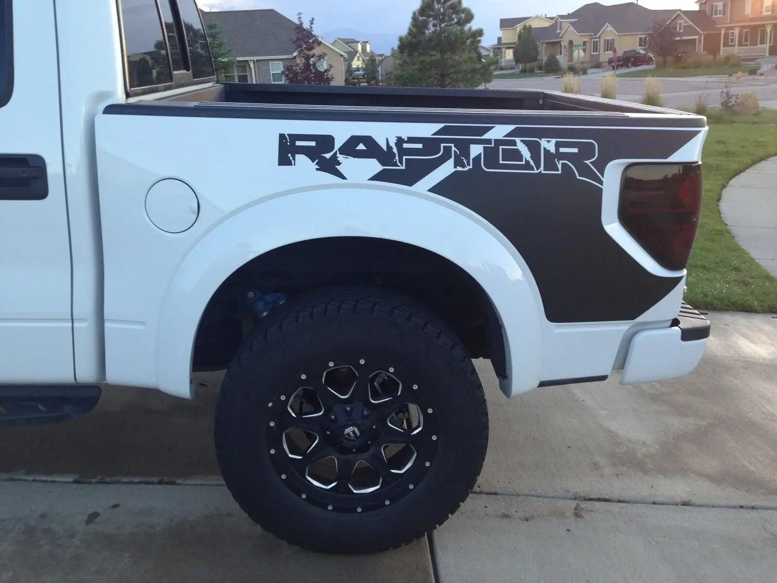 2010-2014 Ford F150 Raptor SVT Bedside Vinyl Graphics Matte Black 3M