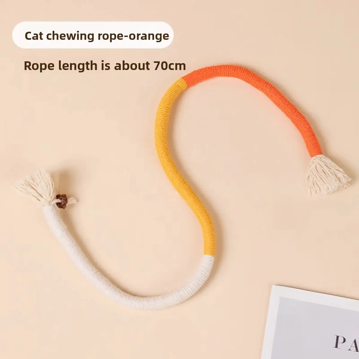 Cat toy chewing rope [orange]