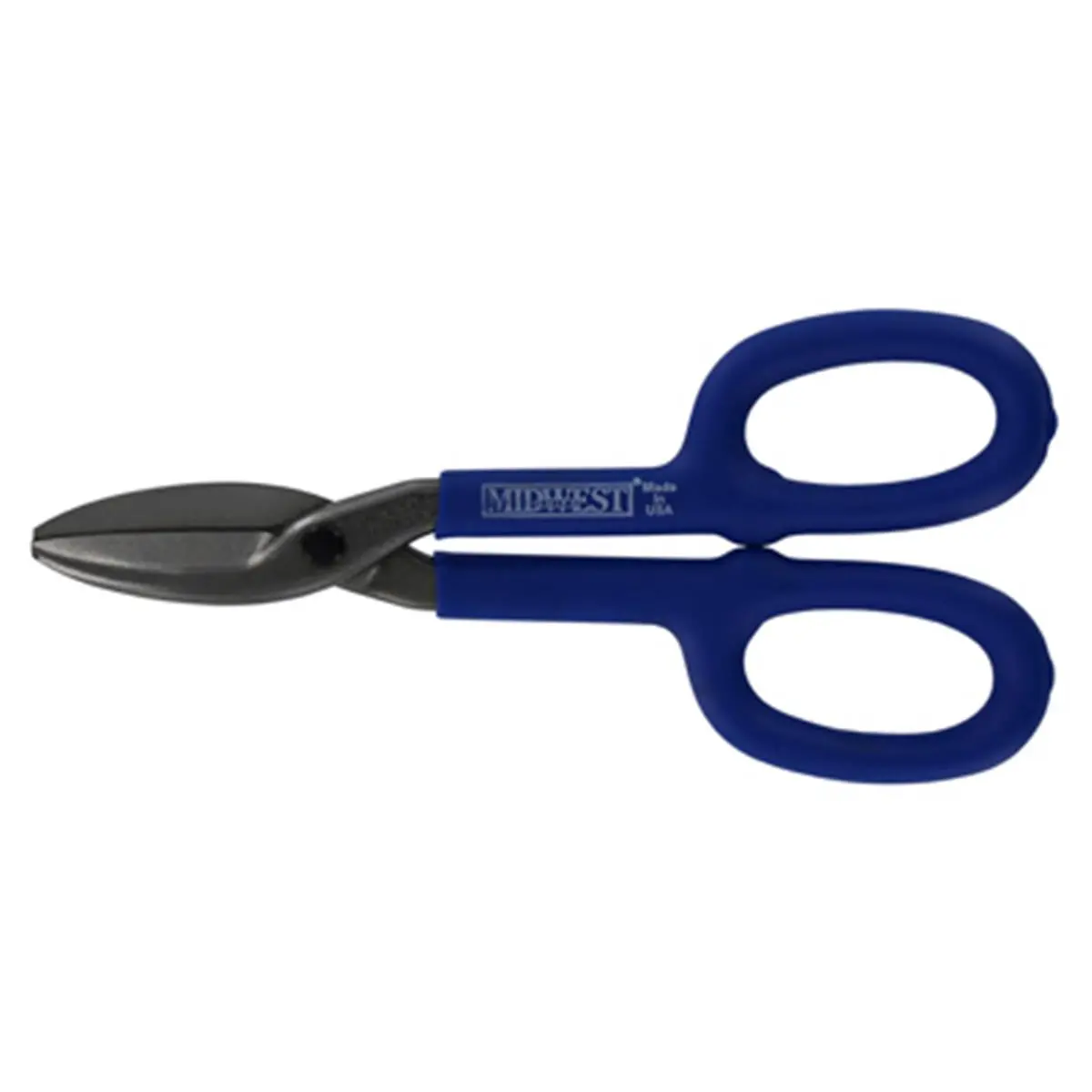 Midwest MWT-87S 8 in. Straight-Forged Heavy Duty Scissor Tinner Snip - Forged Steel Construction, Adjustable Pivot, Adjustable Cutting Depth, Long-Life Blade for Outdoor Cycling Maintenance, 1.75 In.