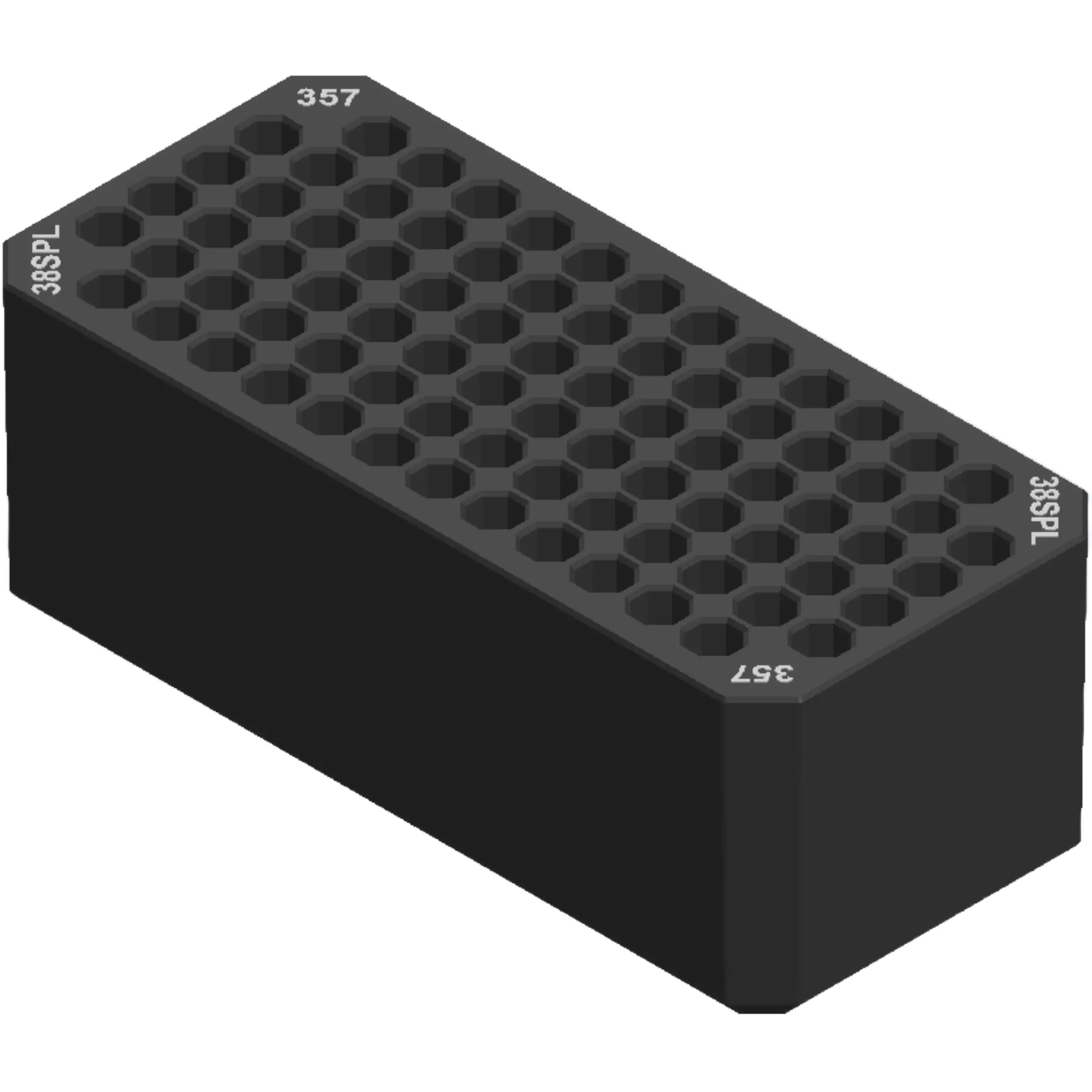 LARGE TRAY 357/38SP WHITE