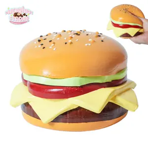 WenQing Taba Squishy Handmade Taba Squishy Toys Full silicone reborn squishies, fidget toys, Taba Squishy, 732g large burger, gifts for girls and boys