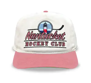 Nantucket Hockey Club Snapback: Cream