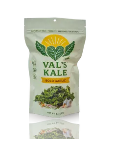 Val's Bold Garlic Kale Chips