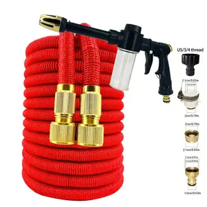 Garden Hose Pipe for Irrigation, Flower Watering, Car Washing, Garden Cleaning, Retractable Flexible Water Tube, Expandable Garden Hose, 1pc