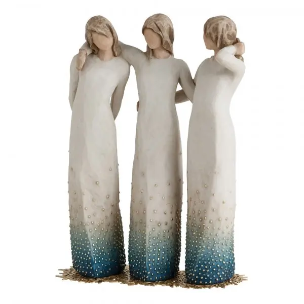 By My Side Willow Tree Figurine, Handcrafted Home Decor, Healing Room Decor Ornaments for Home Supplies Display, 24Cm