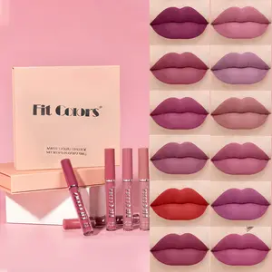 12-Color 6PCs Phantom Velvet Lip Set - 24HR Flex-Shield Matte Liquid Lipstick, Waterproof & Hydrating for Halloween/Christmas Makeup, Non-Sticky Concert/Party/Daily Universal Shade