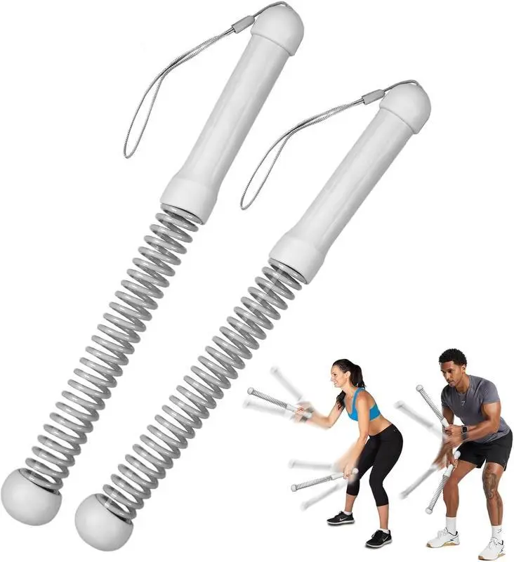 Weighted Cordless Battle Ropes 2PCS - Quiet Ropeless Training Rope for Home Workouts, Strength Training, HIIT, Cardio, & Gym Sessions - Portable, Non-Slip Grip, Durable Construction Fitness Equipment Exercise Equipment