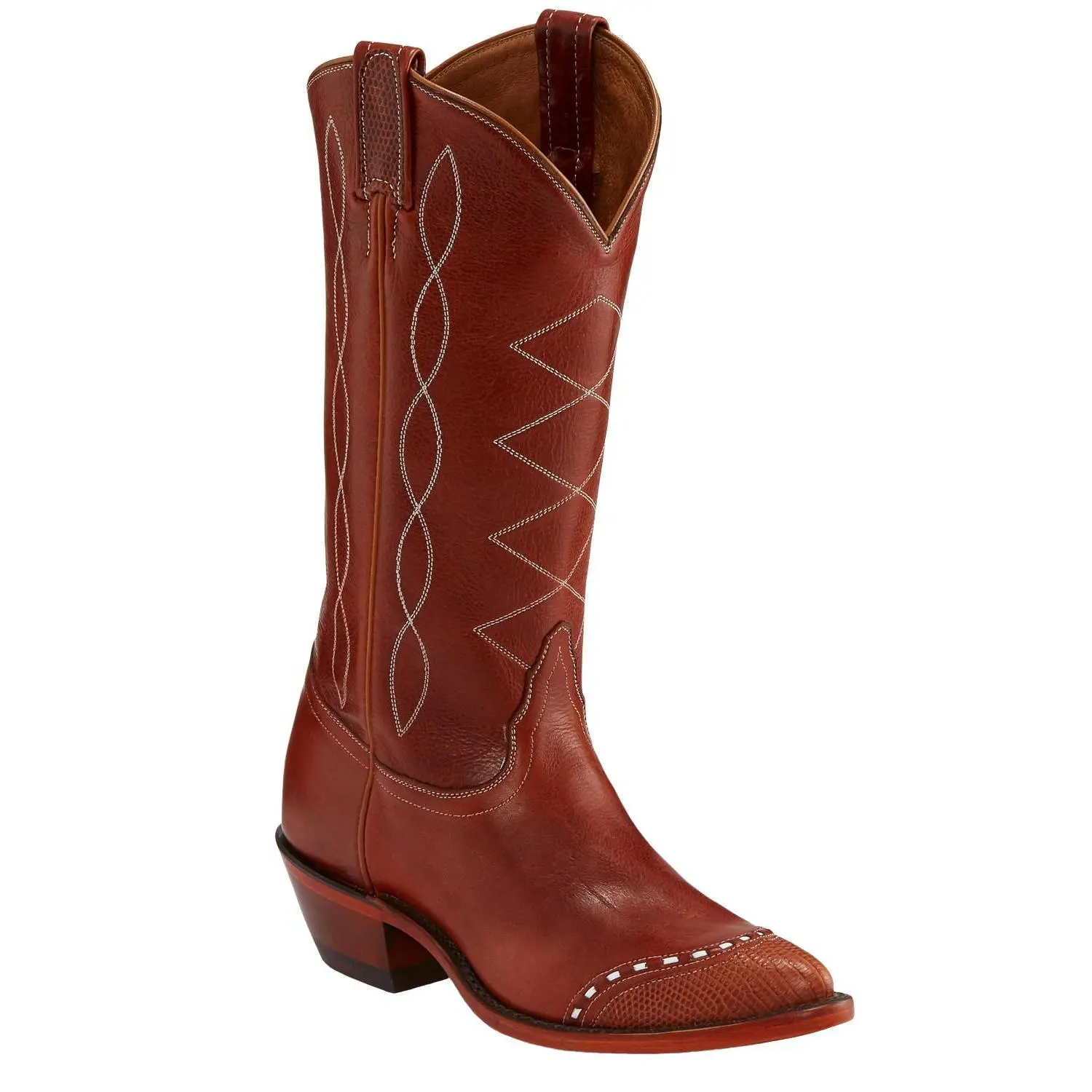 Tony Lama Women's Cognac Emilia Western Boot Snip Toe - 6763L