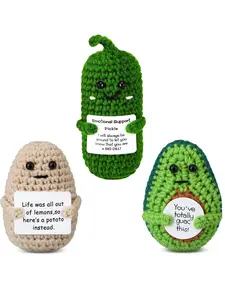 Funny Positive Crochet Potato Emotional Support Gift, Perfect for Friends, Colleagues, Family, Kids, Parties, Birthdays, Office Desk Decor