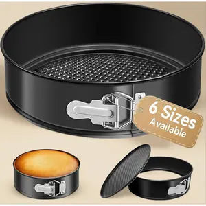 6 Inch Nonstick Springform Pan with Removable Bottom, Easy to Clean, Perfect for Baking Cheesecake, Cake, Pie and Quiche - 4/6/7/8/9/10 Inch Available
