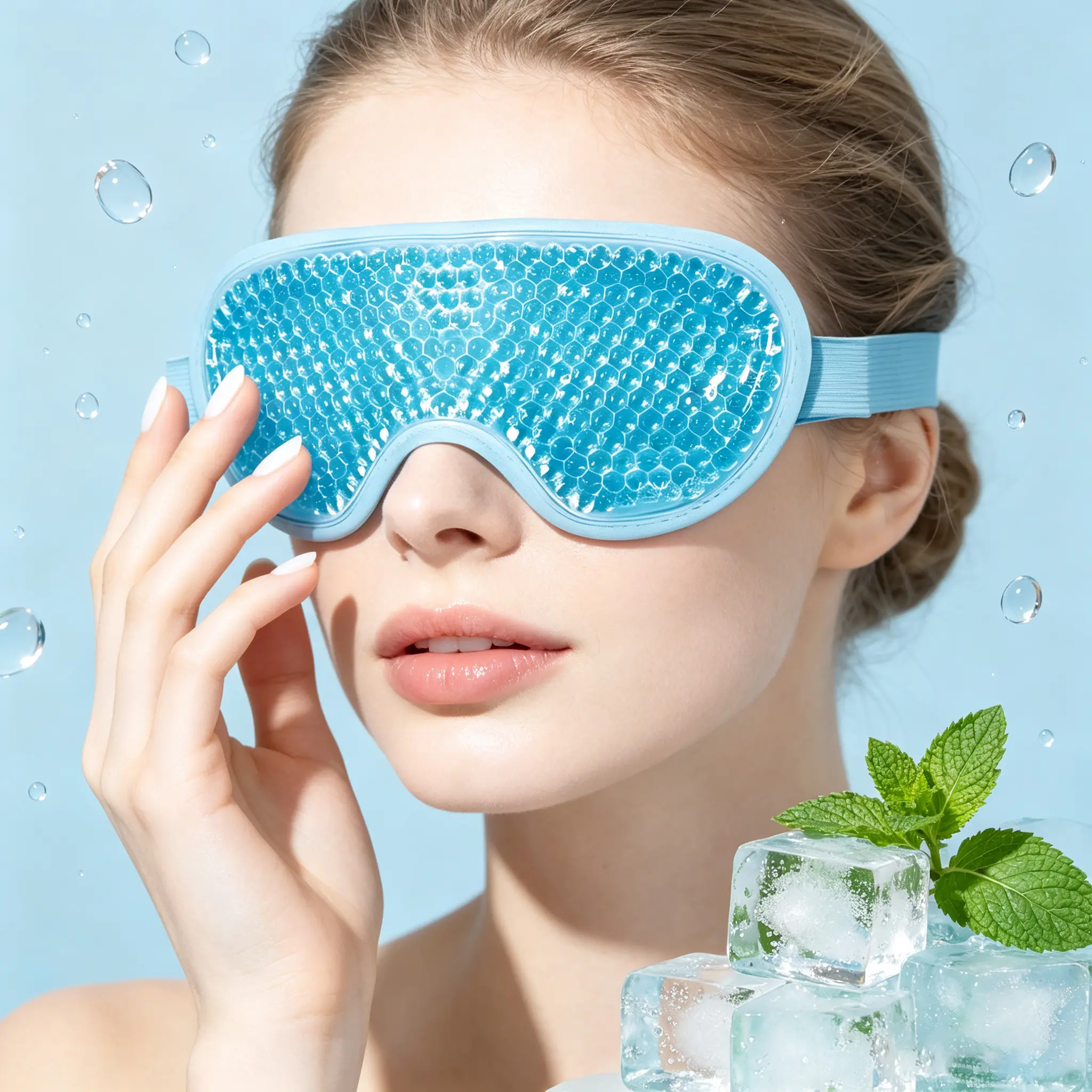 Soothing Gel Eye Mask eyemask for relief of symptoms associated with eye allergies such as itching swelling redness and irritation. Unisex cool compress