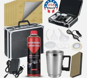 Car Headlight Chemical Polishing Kit 800ML Headlights Liquid Polymer Repair USA