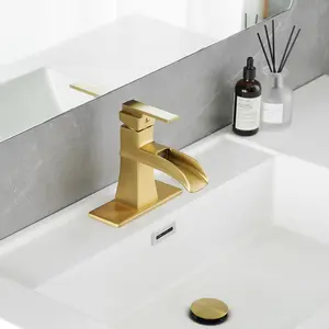New Waterfall bathroom faucet, single handle bathroom sink faucet
