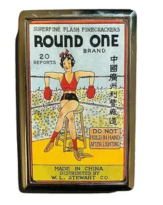 Boxing Vintage Advertisement Metal Case Wallet