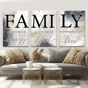 Creative Art Design Pattern Wooden Frame Canvas Painting, 3-Piece Modern Art Wall Decoration, Home Living Room Bedroom Office Decorative Painting
