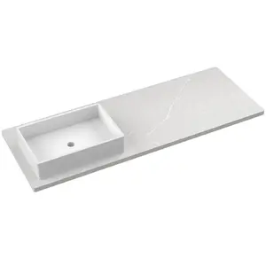 Vanderloc 61" Silestone® Quartz Vanity Top Single Vigo Offset Sink