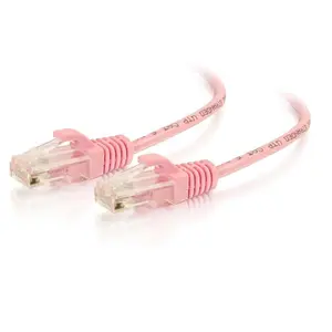 C2G 1190 1ft (0.3m) Cat6 Snagless Unshielded UTP Slim Ethernet Network Patch Cable - Pink