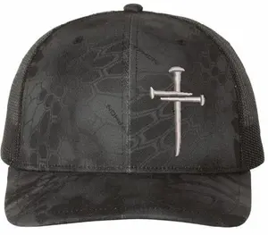 Christian Hats for Men Women Jesus Christian Cross Cross 11P Mesh Back Adjustable Hat