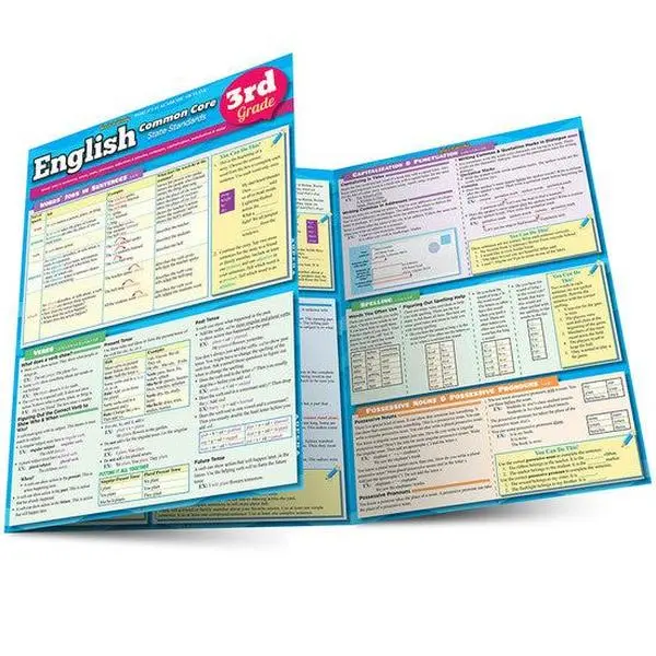 QuickStudy | English: Common Core - 3rd Grade Laminated Study Guide