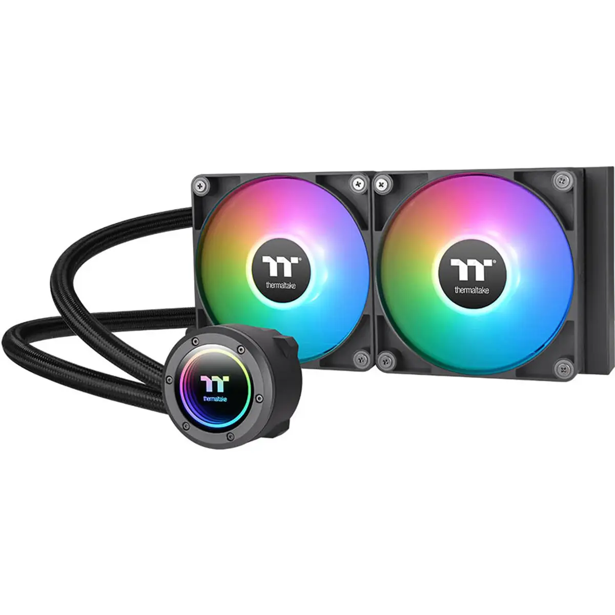 Thermaltake TH240 V2 240mm ARGB Sync All-in-One CPU Liquid Cooler, Black