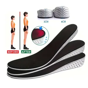 3/4CM Invisible Height Increase Insoles For Men Women Universal Heel Lift Taller Shoe Inserts Pad