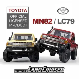 1/12 Toyota LC79 RC Rock Crawler 4x4 Off Road Pickup Truck 2.4GHz Proportional Throttle & Steering RTR All Terrain Remote Control Car with 2 Batteries Toy for Kids Boys Girls