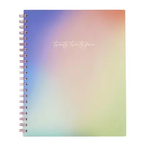 Erin Condren Large 2025 Monthly Planner Pastel Colorblends Cover with 12-Month Calendar, Sticker Sheets, and Built-in Pockets for Productivity and Organization
