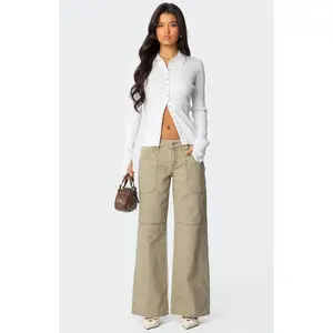 Edikted Women's Morgan Low Rise Carpenter Jeans