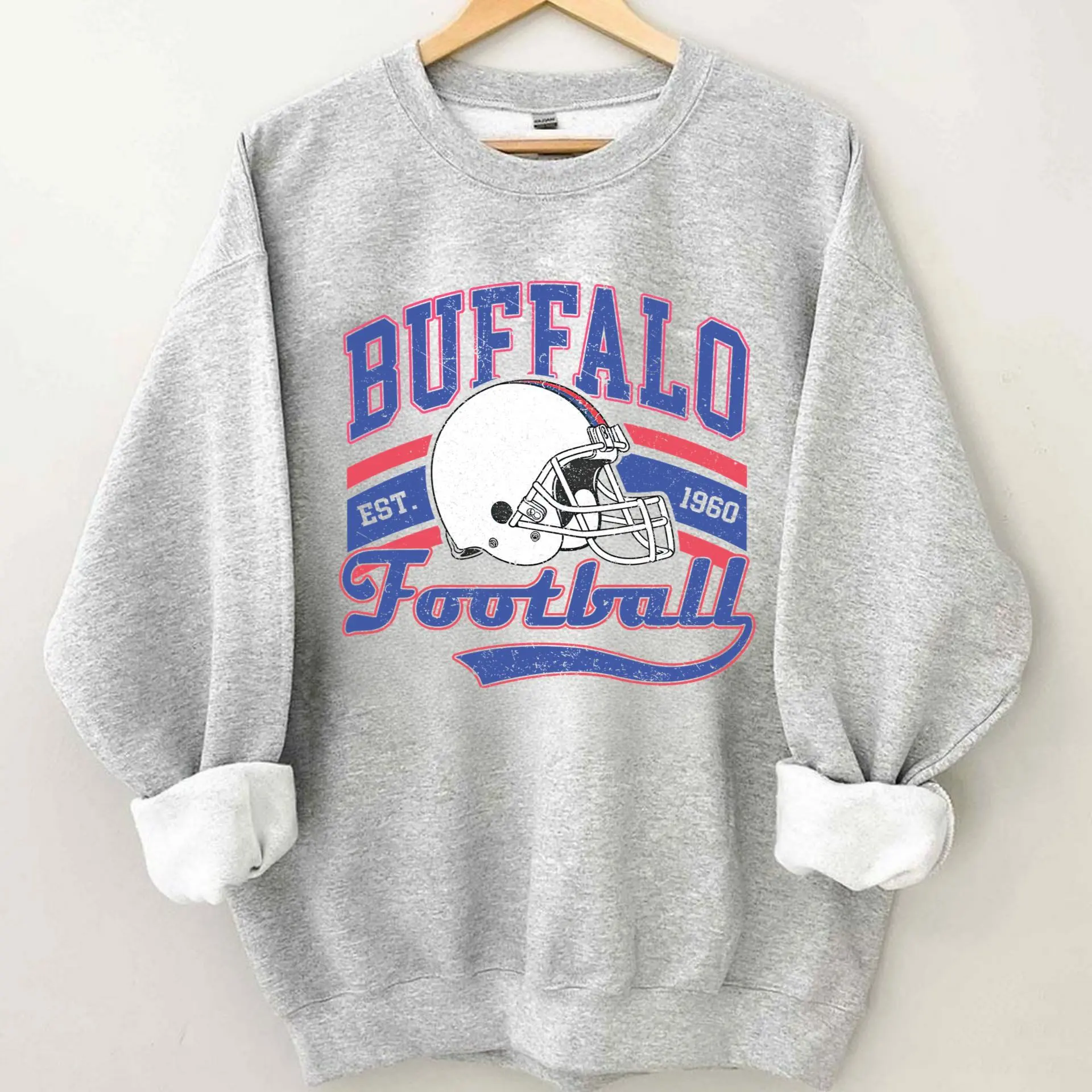Josh Allen Buffalo Football Sweatshirt, Buffalo Crewneck Sweatshirt, Spirit Sweatshirt, Buffalo Fan Apparel
