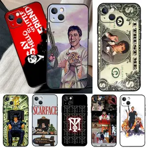 Scarface Tony Montana Phone Case For iPhone 11 12 13 14 15 16 17 Pro Max  Cover Funda