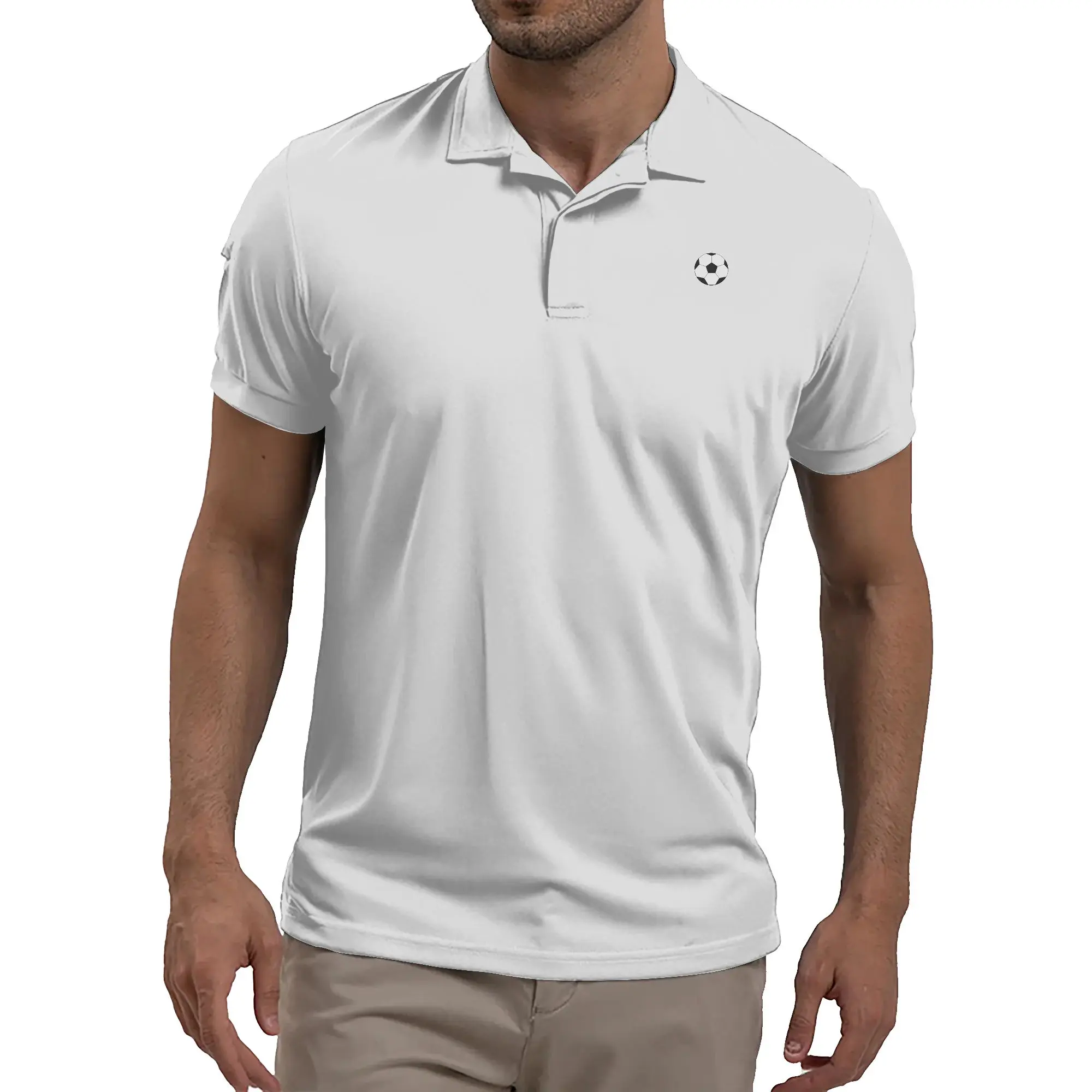 Custom Men's Soccer Polo Shirt | Polo with Sunglasses Holder & Arm Pocket