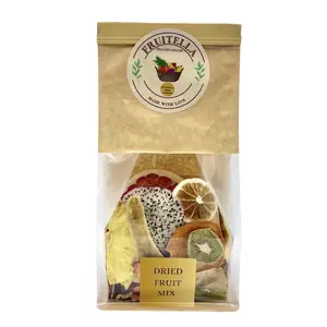 Dried Fruit Mix By Fruitella 100% Vegan Dehydrated Healthy Mixed Fruit Snacks No Added Sugar | 5.30 Oz