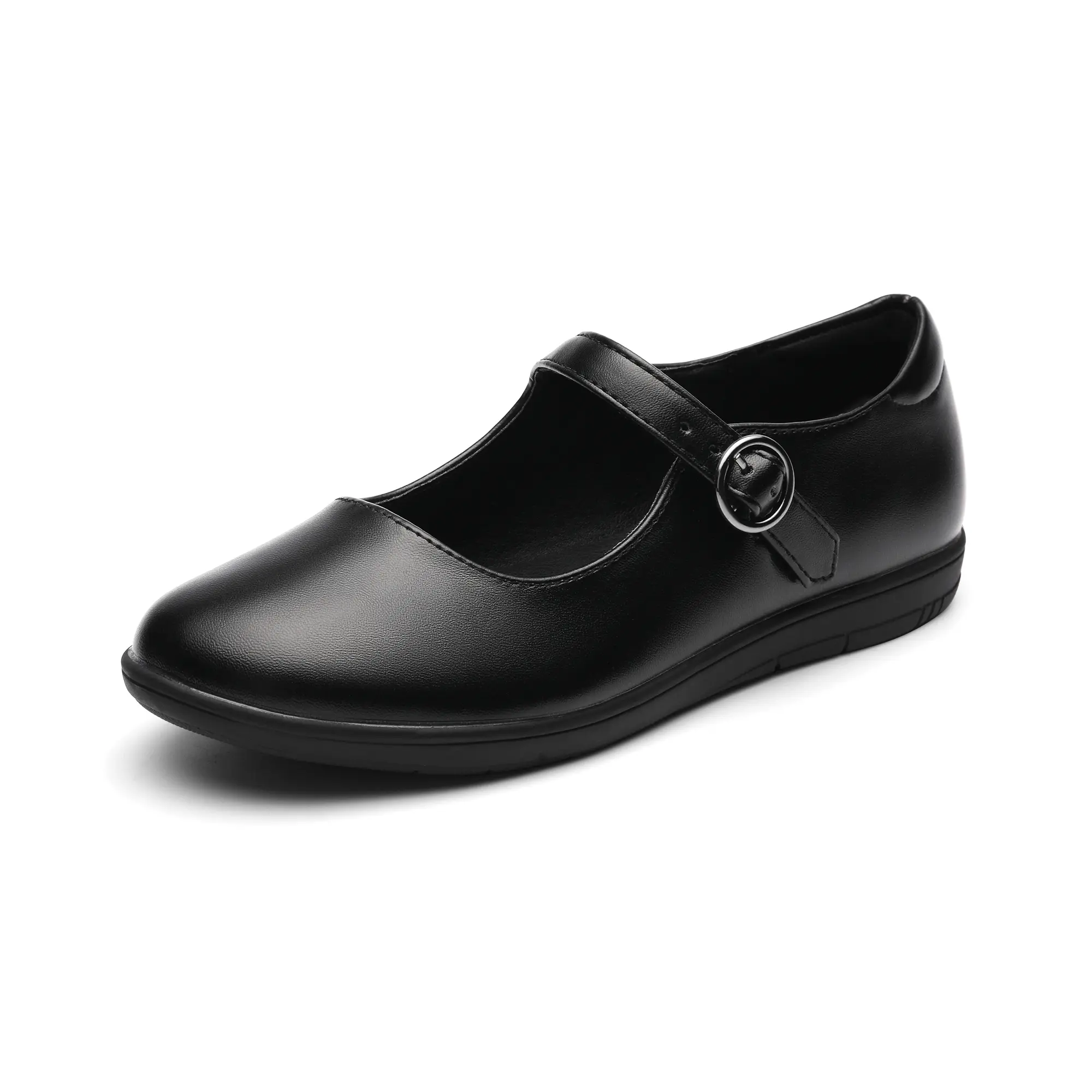 Dream Pairs Girl's Classic Mary Jane School Shoes, Little Girl Dress Flats with PU Upper, Soft Insole and Adjustable Strap, Little Girl Dress Shoes, Round Toe