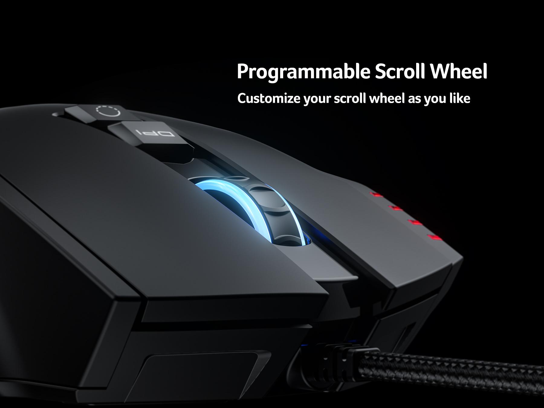 acer Wired Gaming Mouse, 12,800 DPI RGB Ergonomic Computer Mouse with Optical Sensor, 8 Programmable Buttons, 12 Backlit Modes, Software for DIY Keybinds, Rapid Fire, USB Gaming Mice for Laptop, PC acer Wired Gaming Mouse, 12,800 DPI RGB Ergonomic Computer Mouse with Optical Sensor, 8 Programmable Buttons, 12 Backlit Modes, Software for DIY Keybinds, Rapid Fire, USB Gaming Mice for Laptop, PC