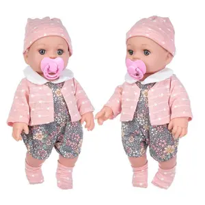 12-inch Reborn Baby Doll with Matching Pink Outfit，Paired with pacifiers， Halloween/Thanksgiving / Christmas gifts