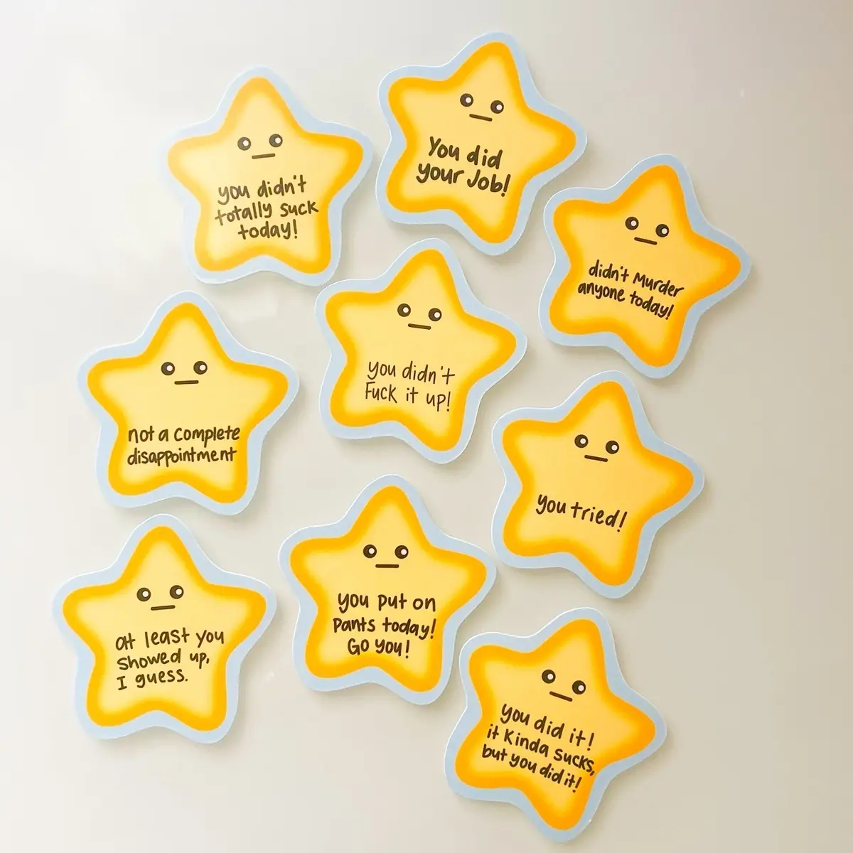 Funny Gold Star Stickers for Adults - Sarcastic Coworker and Boss Gifts