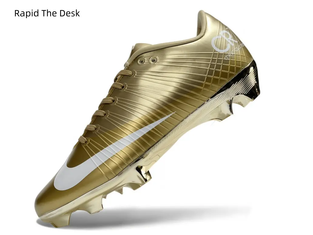 Shine bright on the pitch with these stunning gold cleats designed for ultimate speed and agility